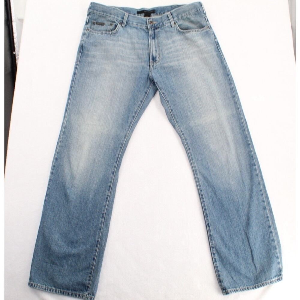 Calvin Klein Bootcut Y2k Vintage Grunge Faded Blue Jeans 36X32